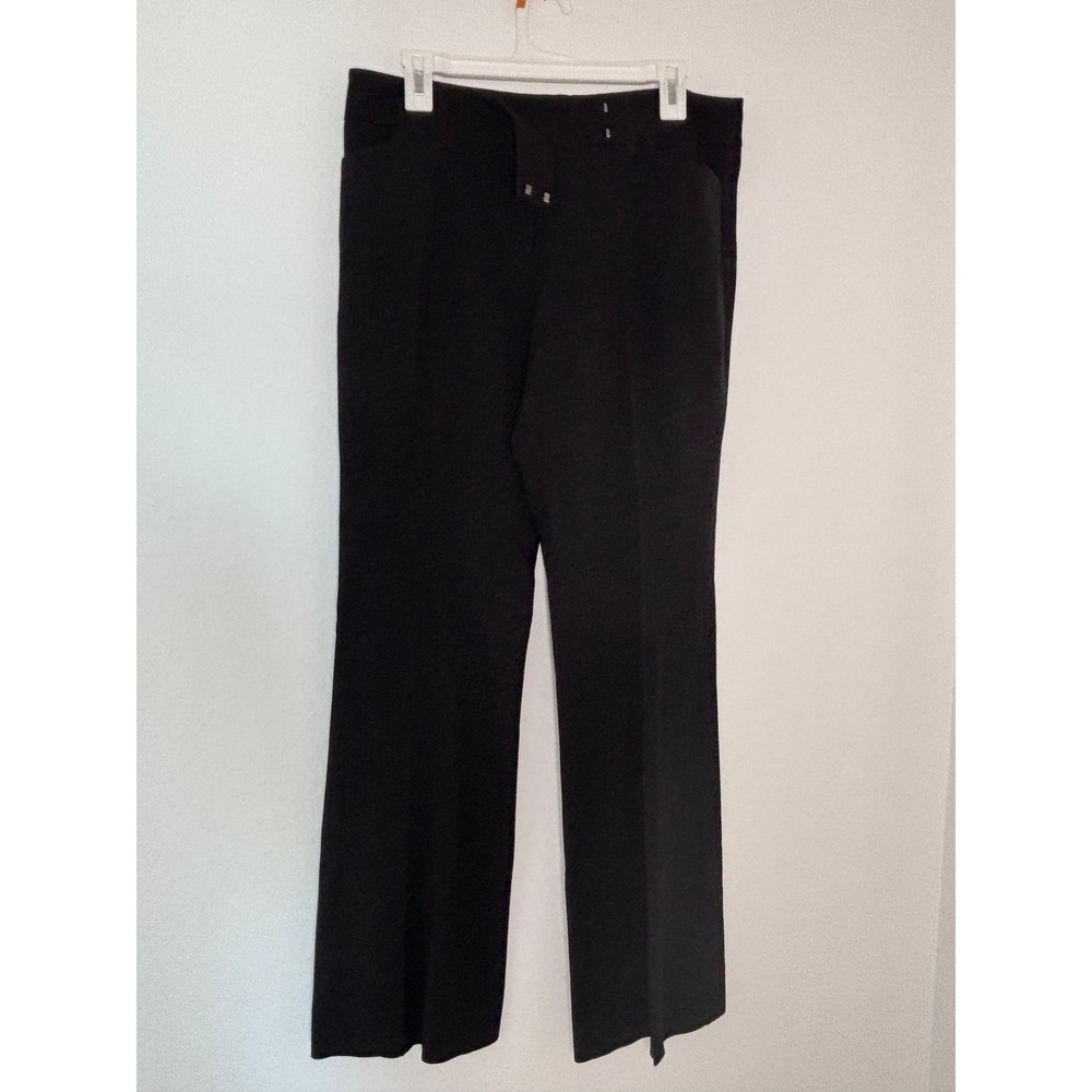 White House Black Market Black Flare Leg Dress Pants Trousers 10R